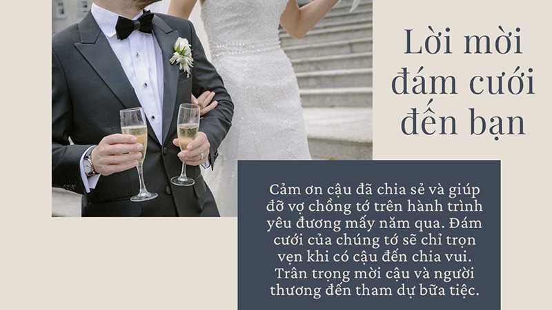 Lời cảm ơn sau đám cưới của chú rể và cô dâu (nguồn internet)