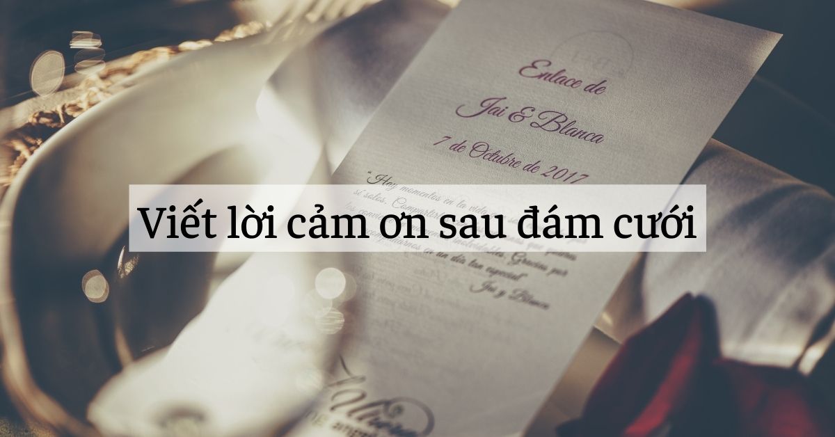 Gửi lời cảm ơn trên facebook sau đám cưới (nguồn internet)