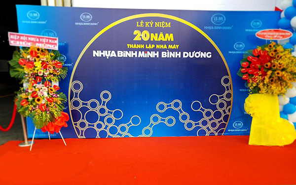 Mẫu 3 backdrop kỷ niệm thành lập công ty